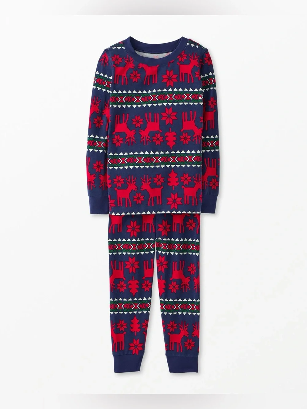 EUC Hanna Andersson Holiday Lyocell Bamboo Pajama Set size 8